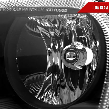2005-2010 Chrysler 300 Factory Style Headlights (Matte Black Housing/Clear Lens)