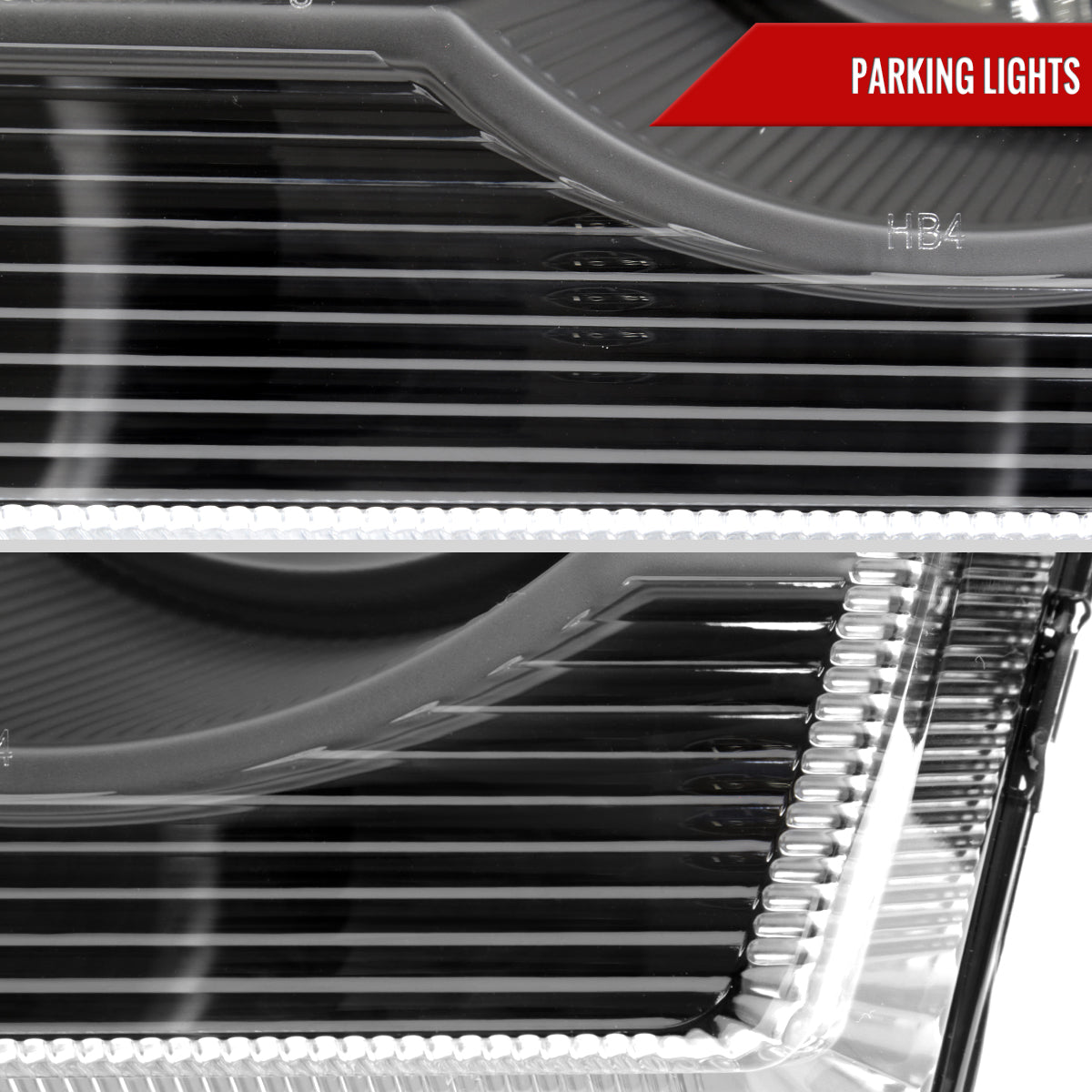 2005-2010 Chrysler 300 Factory Style Headlights (Matte Black Housing/Clear Lens)