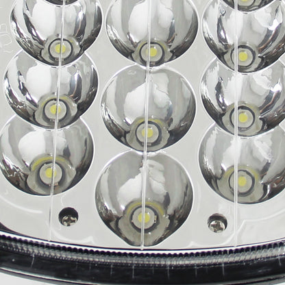 Universal 7"x6" 15-LED Sealed Beam Headlights w/ H4 Plug (Black Aluminum Housing/PMMA Lens)