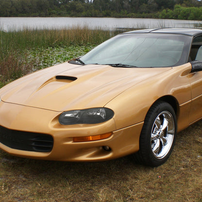 1998-2002 Chevrolet Camaro Factory Style Headlights (Matte Black Housing/Clear Lens)