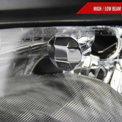 1992-1995 Honda Civic Factory Style Crystal Headlights (Matte Black Housing/Clear Lens)