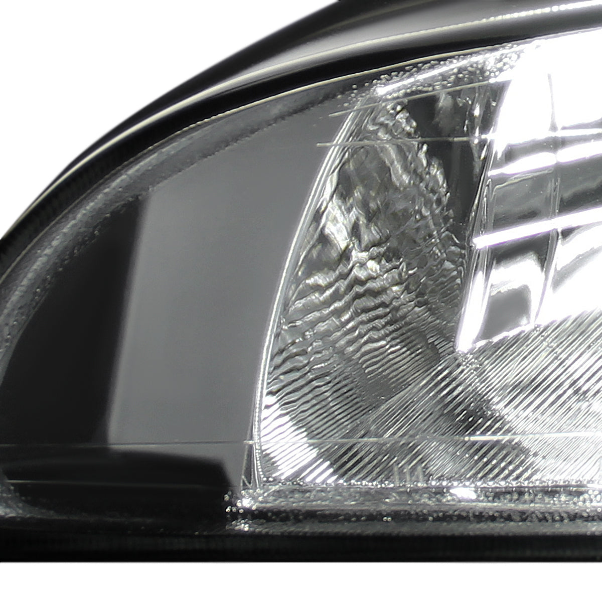 1992-1995 Honda Civic Factory Style Crystal Headlights (Matte Black Housing/Clear Lens)