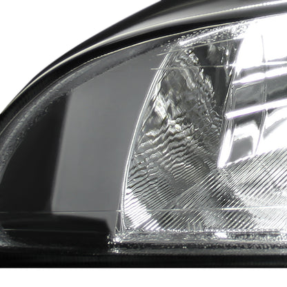 1992-1995 Honda Civic Factory Style Crystal Headlights (Matte Black Housing/Clear Lens)