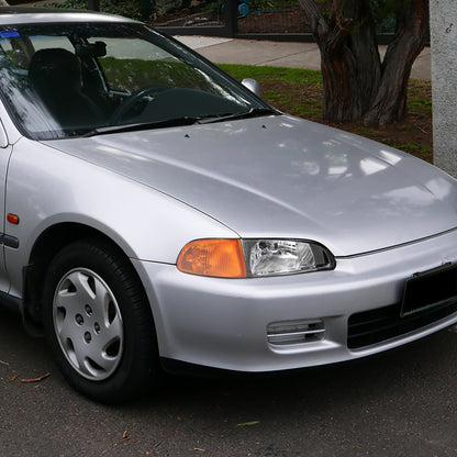 1992-1995 Honda Civic Factory Style Crystal Headlights (Matte Black Housing/Clear Lens)