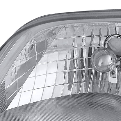 1997-2004 Ford F-150/Expedition Factory Style Headlights w/ SMD LED Light Strip (Chrome Housing/Clear Lens)