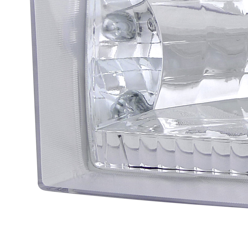 1999-2004 Ford F-250/F-350/F-450/F-550/Excursion Factory style Headlights (Chrome Housing/Clear Lens)