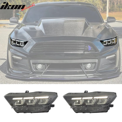 2015-2017 Ford Mustang EcoBoost Front Bumper Cover Lower Upper Grill