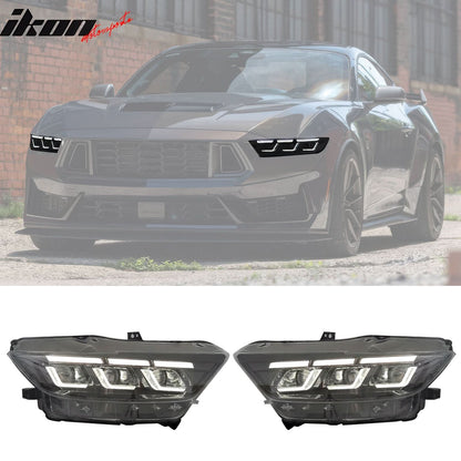 2015-2022 Ford Mustang Shelby 2024 Style Switchback Head Lights Lamp