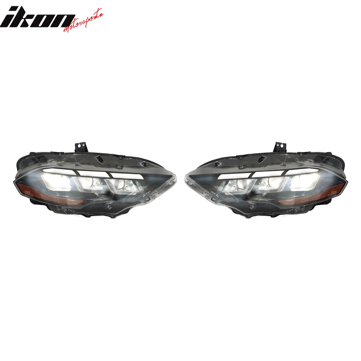 2018-2023 Ford Mustang Mach 1 Front Bumper Cover LED Grille Headlights