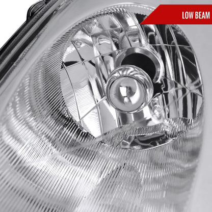 2003-2005 Infiniti G35 Coupe Factory Style Headlights (Chrome Housing/Clear Lens)