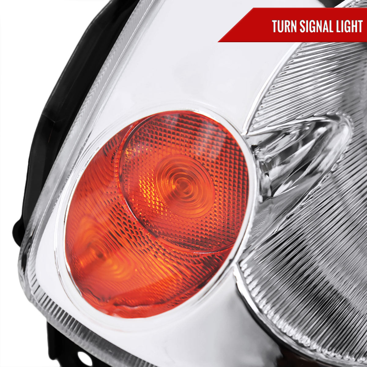 2003-2005 Infiniti G35 Coupe Factory Style Headlights (Chrome Housing/Clear Lens)