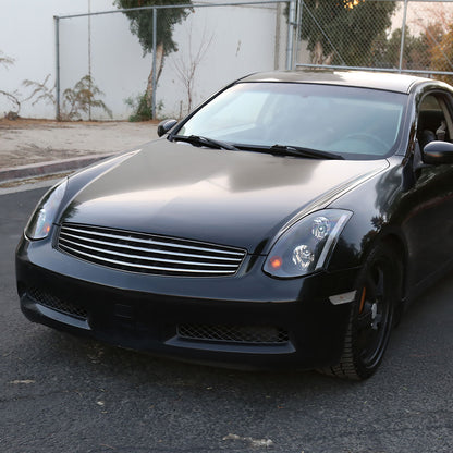 2003-2005 Infiniti G35 Coupe Factory Style Headlights (Matte Black Housing/Clear Lens)