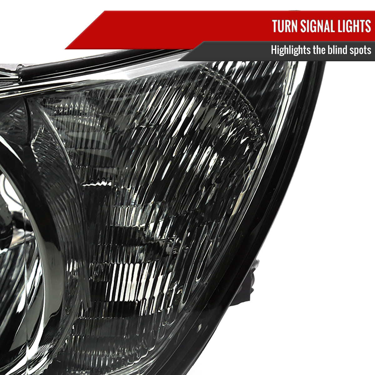 2001-2005 Lexus IS300 Factory Style Crystal Headlights (Chrome Housing/Smoked Lens)