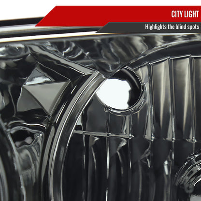 2001-2005 Lexus IS300 Factory Style Crystal Headlights (Chrome Housing/Smoked Lens)