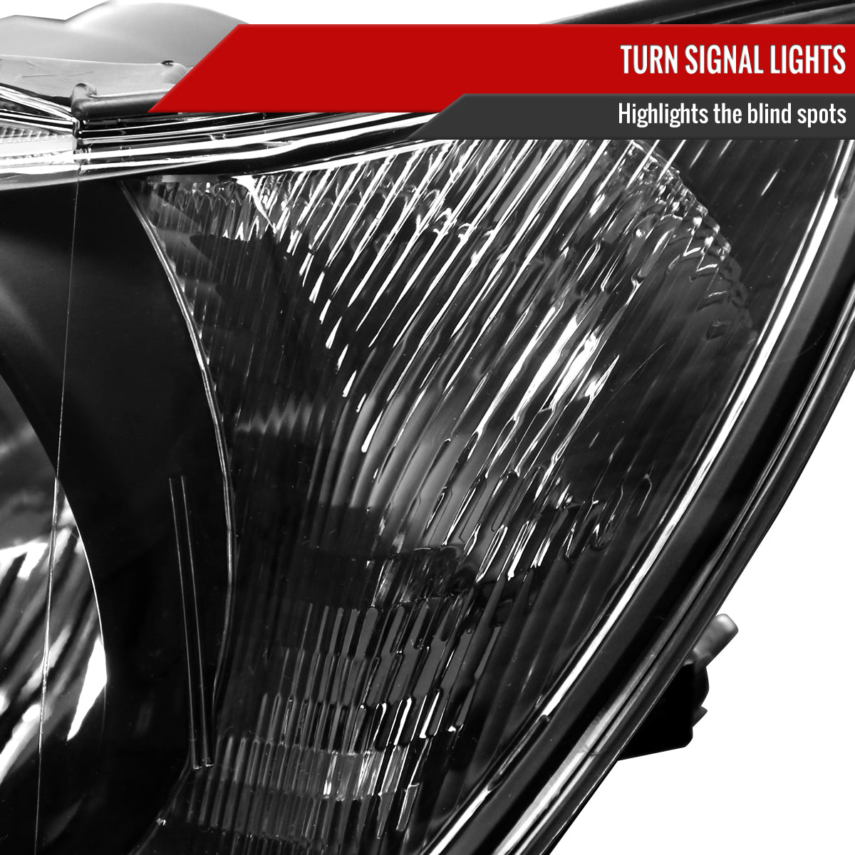 2001-2005 Lexus IS300 Factory Style Crystal Headlights (Matte Black Housing/Clear Lens)