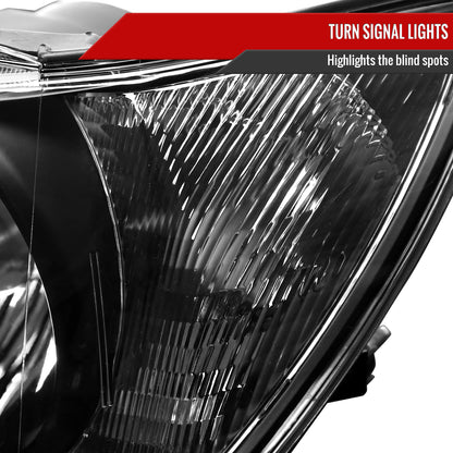 2001-2005 Lexus IS300 Factory Style Crystal Headlights (Matte Black Housing/Clear Lens)