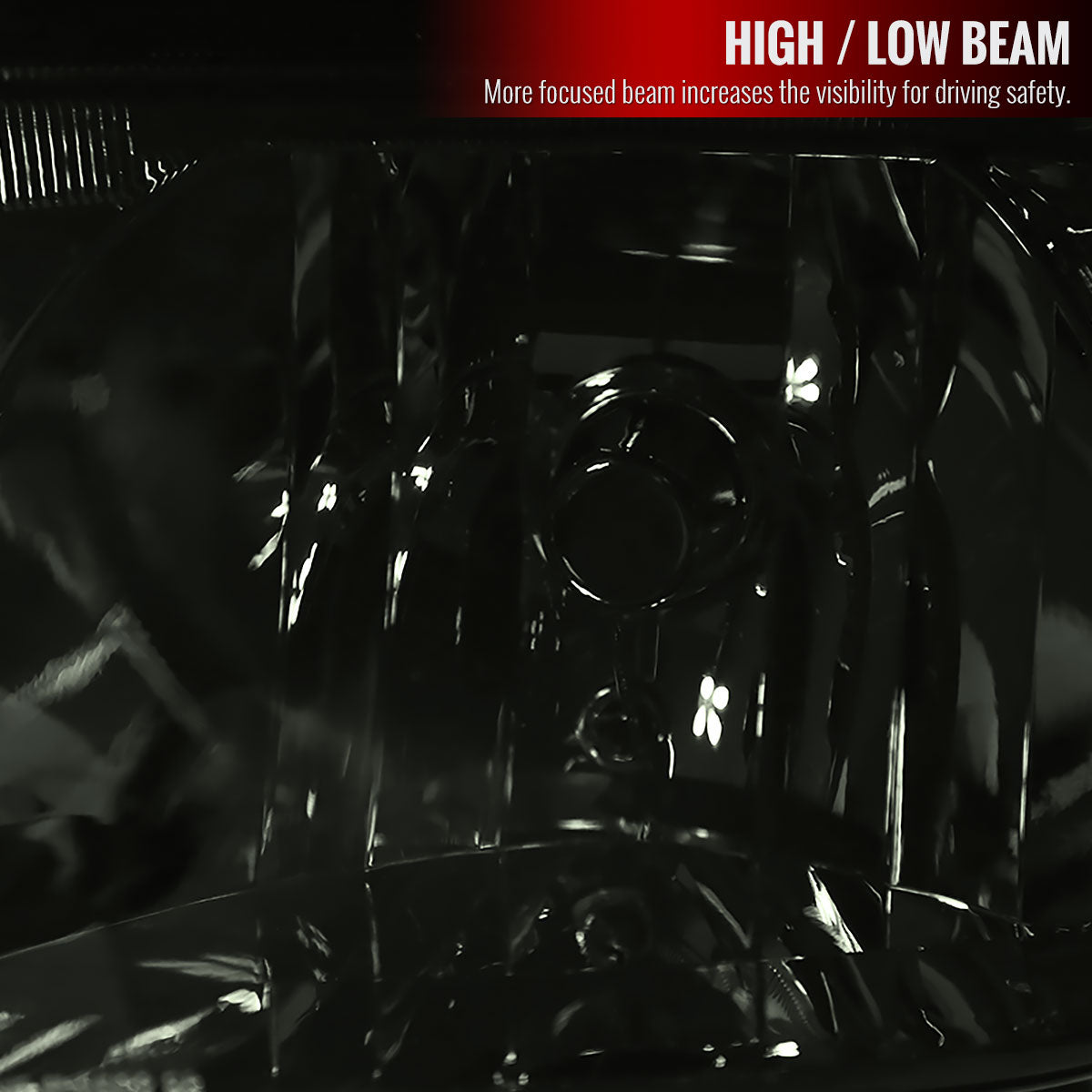 1999-2005 Volkswagen Jetta/Bora Mk4 V3 Factory Style Headlights (Chrome Housing/Smoked Lens)