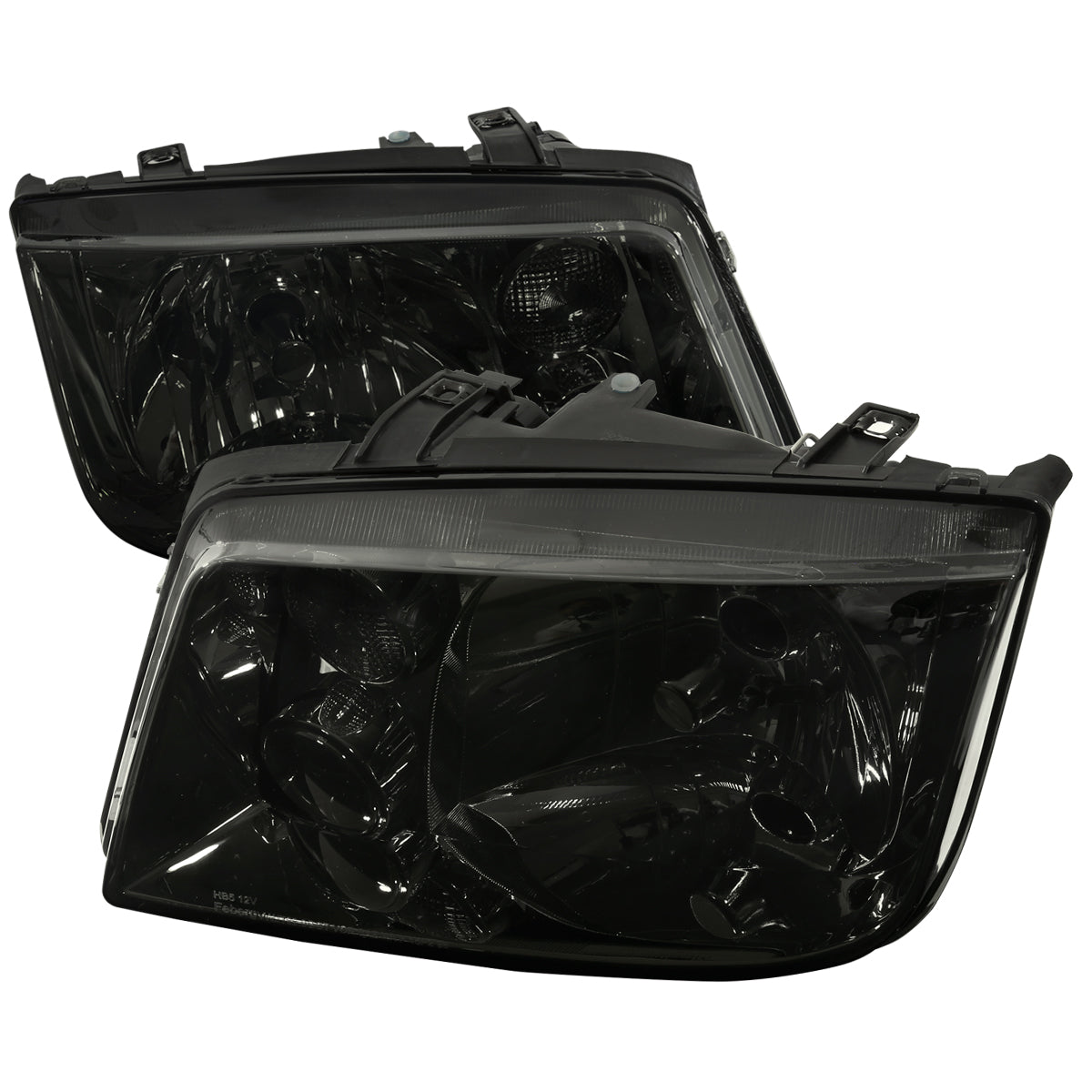 1999-2005 Volkswagen Jetta/Bora Mk4 V3 Factory Style Headlights (Chrome Housing/Smoked Lens)
