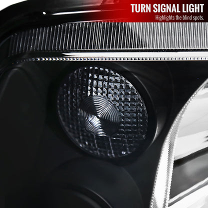 1999-2005 Volkswagen Jetta/Bora Mk4 V3 Factory Style Headlights (Matte Black Housing/Clear Lens)