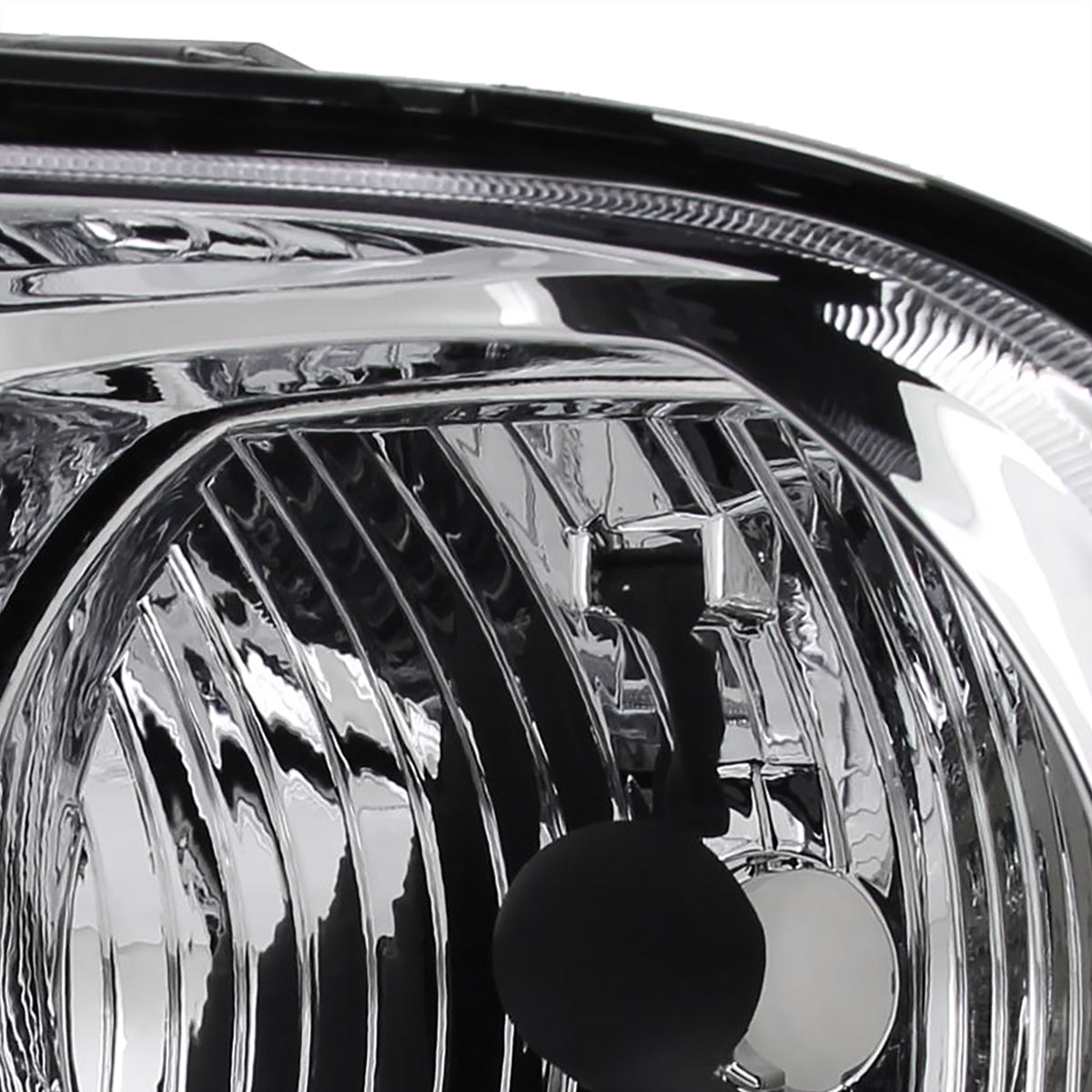 2005-2009 Ford Mustang Factory Style Headlights (Chrome Housing/Clear Lens)
