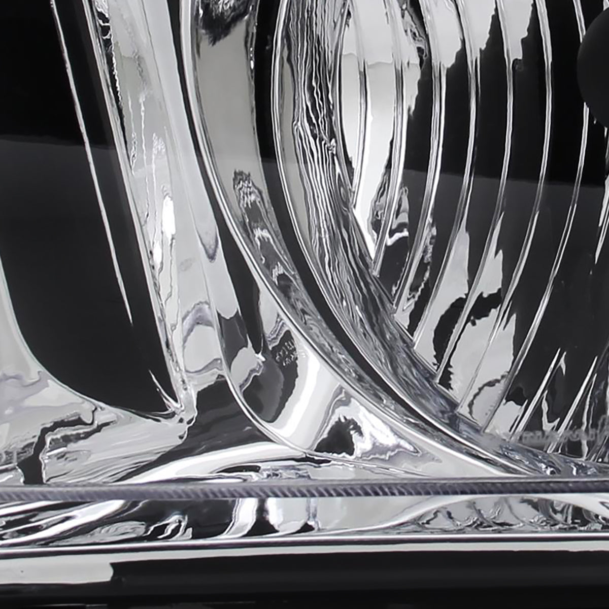 2005-2009 Ford Mustang Factory Style Headlights (Chrome Housing/Clear Lens)