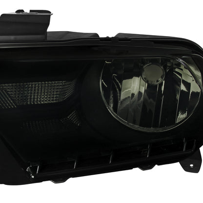 2010-2014 Ford Mustang Factory Style Headlights (Black Housing/Smoked Lens)
