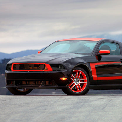2010-2014 Ford Mustang Factory Style Headlights (Black Housing/Smoked Lens)