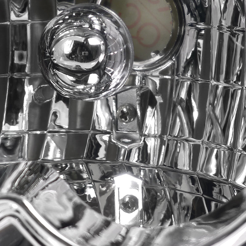 1994-1998 Ford Mustang Factory Style Headlights (Chrome Housing/Clear Lens)