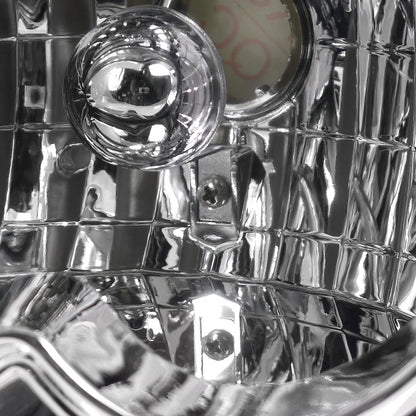 1994-1998 Ford Mustang Factory Style Headlights (Chrome Housing/Clear Lens)