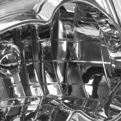 1994-1998 Ford Mustang Factory Style Headlights (Chrome Housing/Clear Lens)