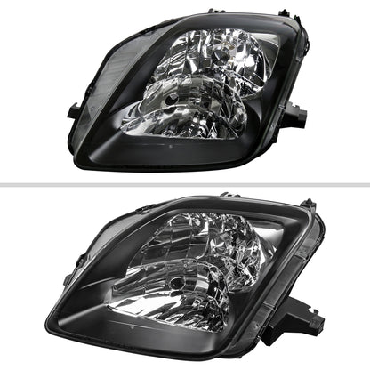 1997-2001 Honda Prelude Factory Style Headlights (Matte Black Housing/Clear Lens)