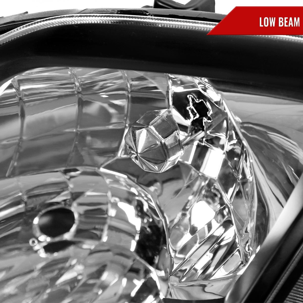 1997-2001 Honda Prelude Factory Style Headlights (Matte Black Housing/Clear Lens)