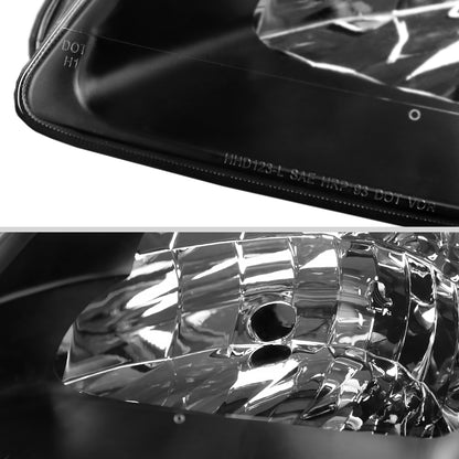 1997-2001 Honda Prelude Factory Style Headlights (Matte Black Housing/Clear Lens)