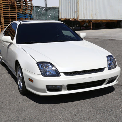 1997-2001 Honda Prelude Factory Style Headlights (Matte Black Housing/Clear Lens)