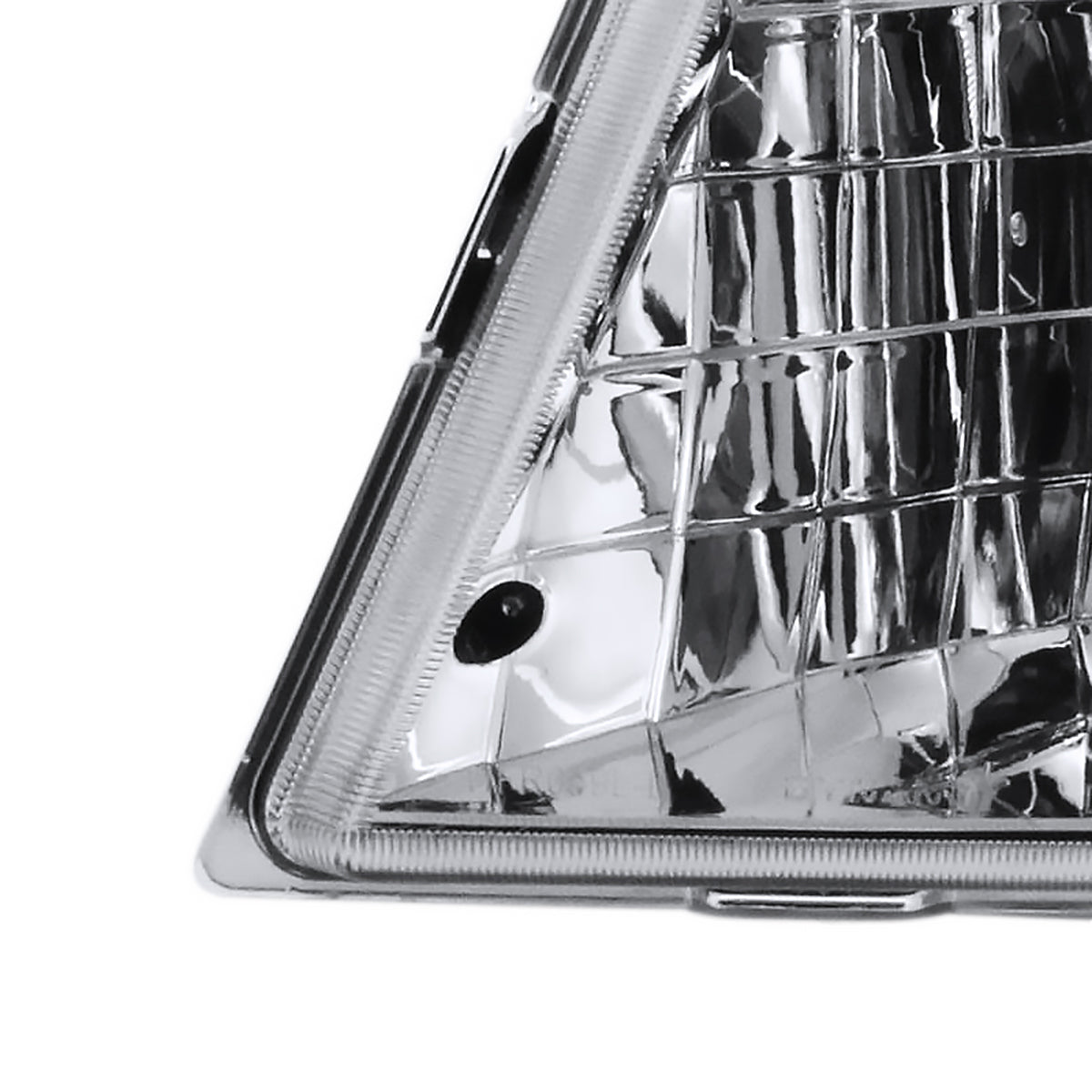 1998-2000 Ford Ranger Factory Style Crystal Headlights (Chrome Housing/Clear Lens)