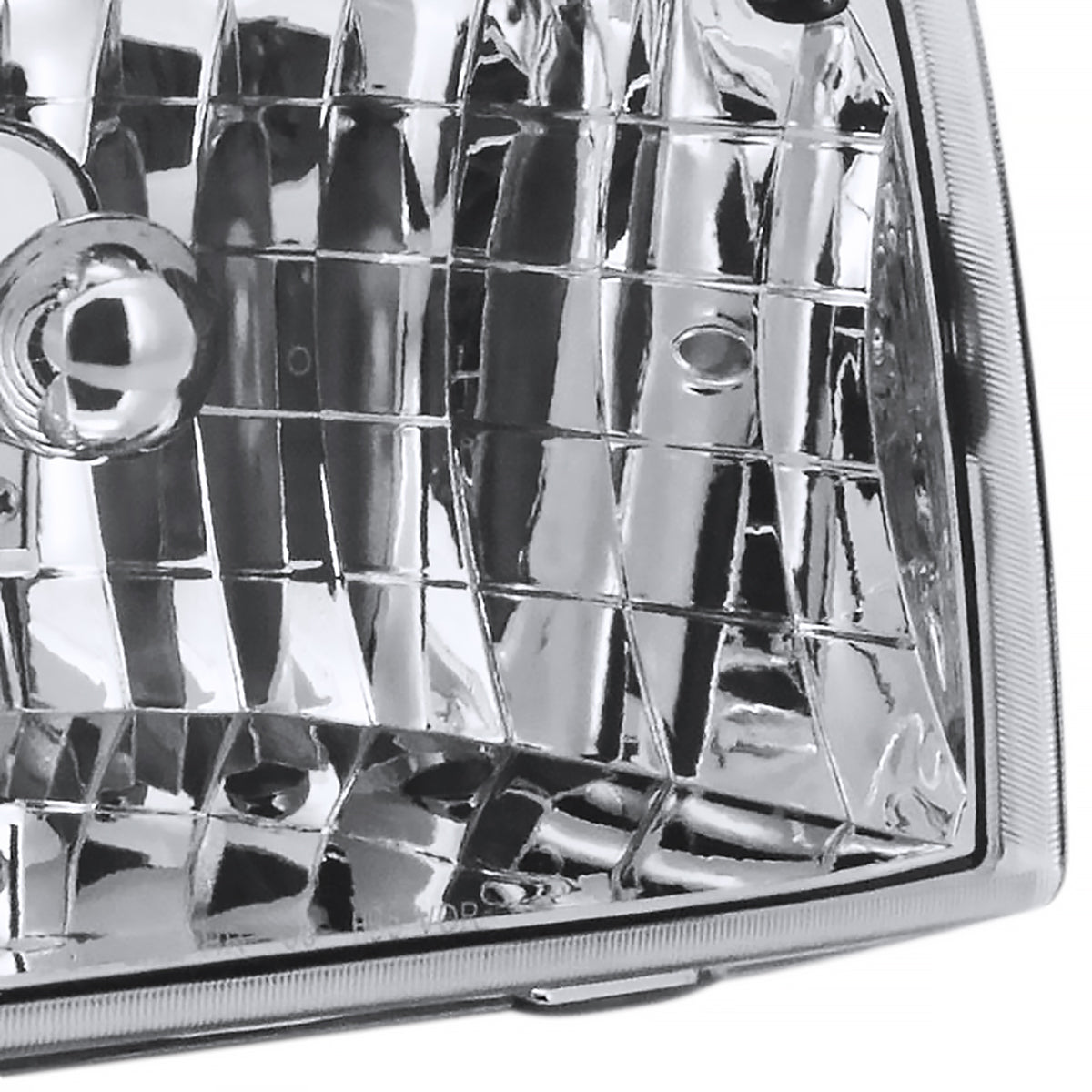 1998-2000 Ford Ranger Factory Style Crystal Headlights (Chrome Housing/Clear Lens)