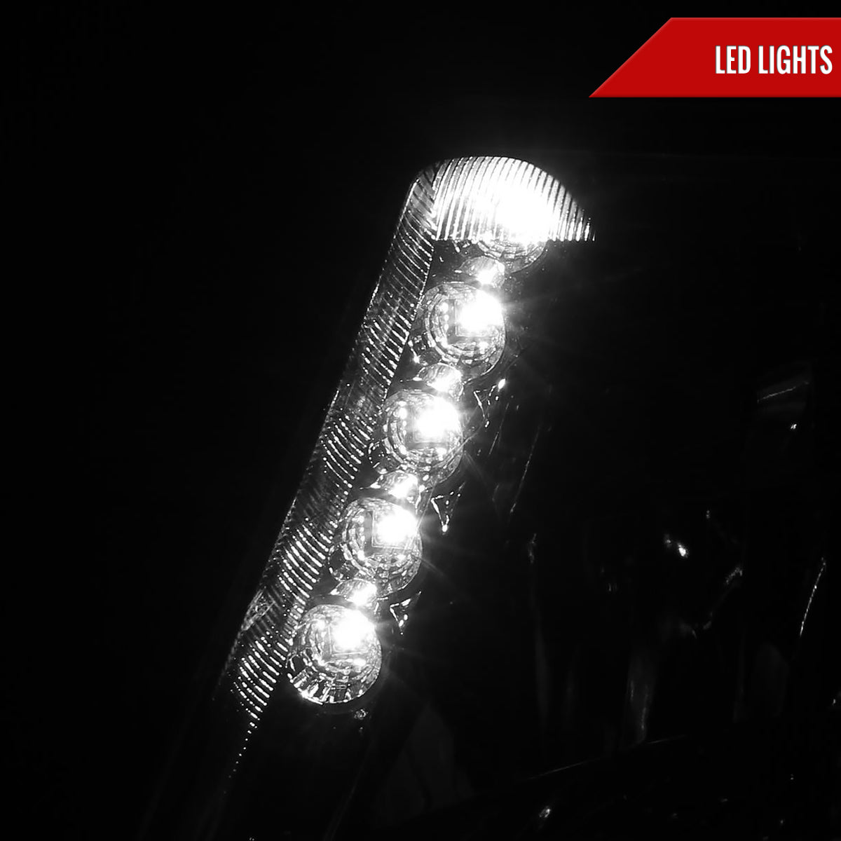 1998-2000 Ford Ranger Factory Style Headlights (Chrome Housing/Clear Lens)