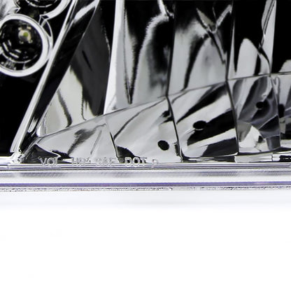 1998-2000 Ford Ranger Factory Style Headlights (Chrome Housing/Clear Lens)