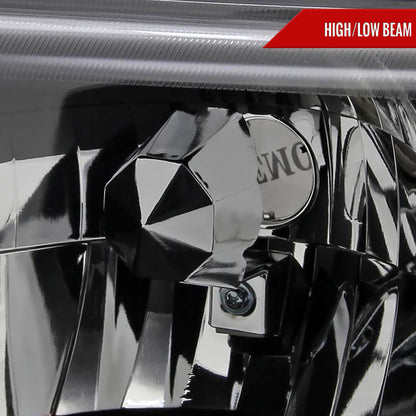 1998-2000 Ford Ranger Factory Style Headlights (Matte Black Housing/Clear Lens)