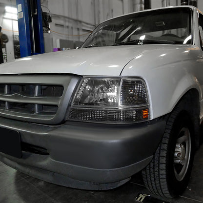 1998-2000 Ford Ranger Factory Style Headlights (Matte Black Housing/Clear Lens)