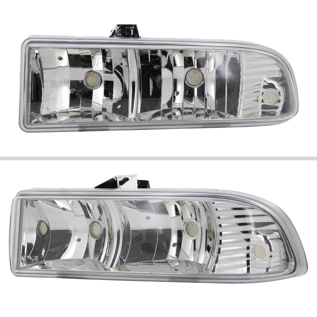 1998-2004 Chevrolet S10/Blazer Factory Style Headlights (Chrome Housing/Clear Lens)