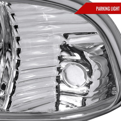 1998-2004 Chevrolet S10/Blazer Factory Style Headlights (Chrome Housing/Clear Lens)