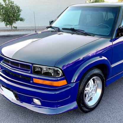 1998-2004 Chevrolet S10/Blazer Factory Style Headlights (Matte Black Housing/Clear Lens)