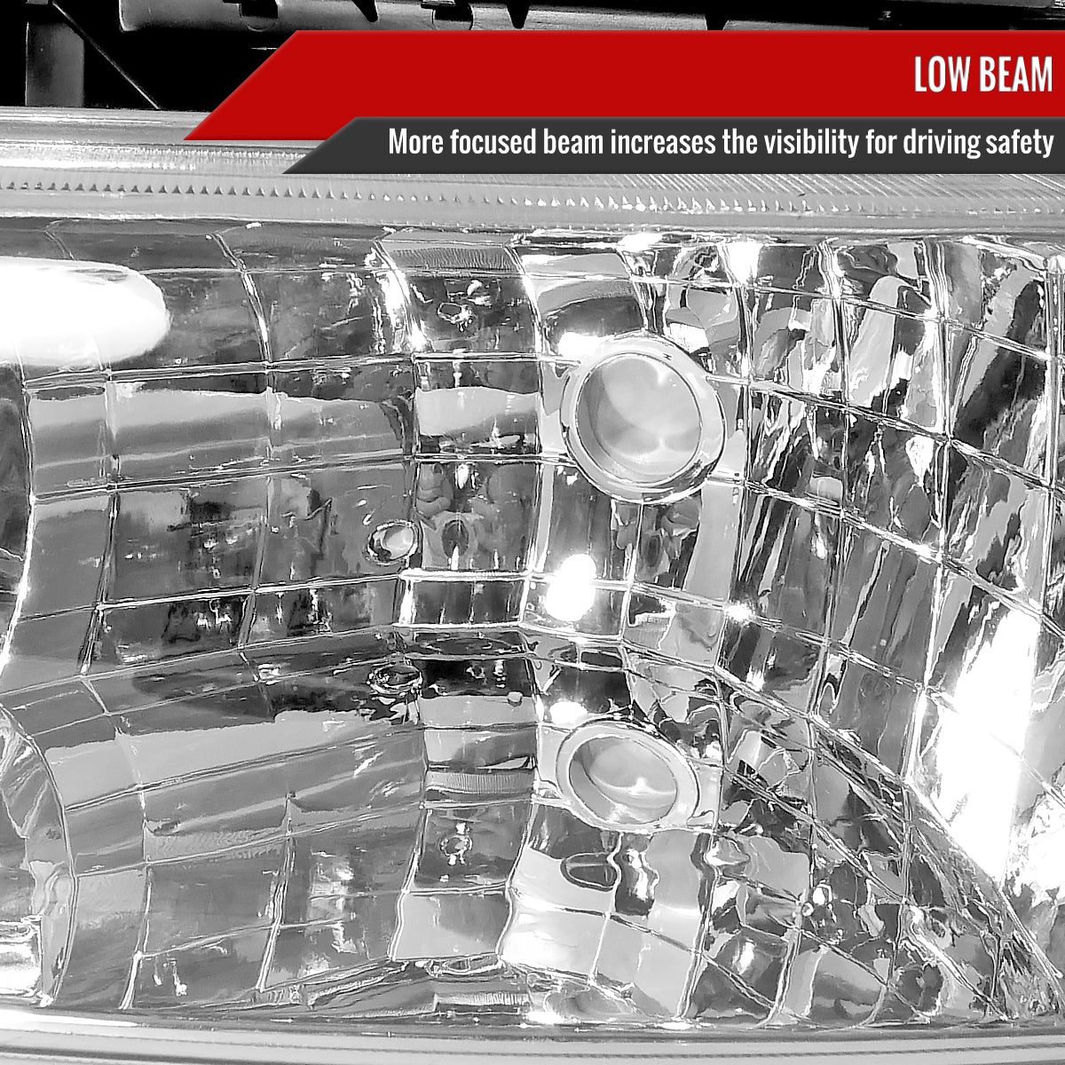 1999-2006 Chevrolet Silverado/Tahoe/Suburban Factory Style Headlights (Chrome Housing/Clear Lens)