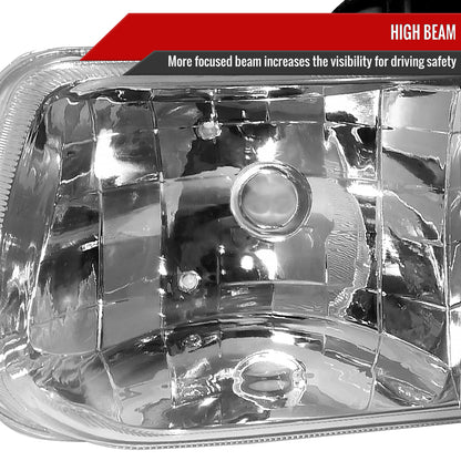 1999-2006 Chevrolet Silverado/Tahoe/Suburban Factory Style Headlights (Chrome Housing/Clear Lens)