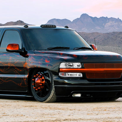 1999-2006 Chevrolet Silverado/Tahoe/Suburban Factory Style Headlights (Chrome Housing/Clear Lens)