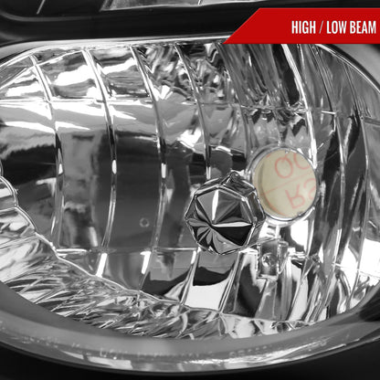 2002-2003 Subaru Impreza OEM Replacement Headlights (Matte Black Housing/Clear Lens)