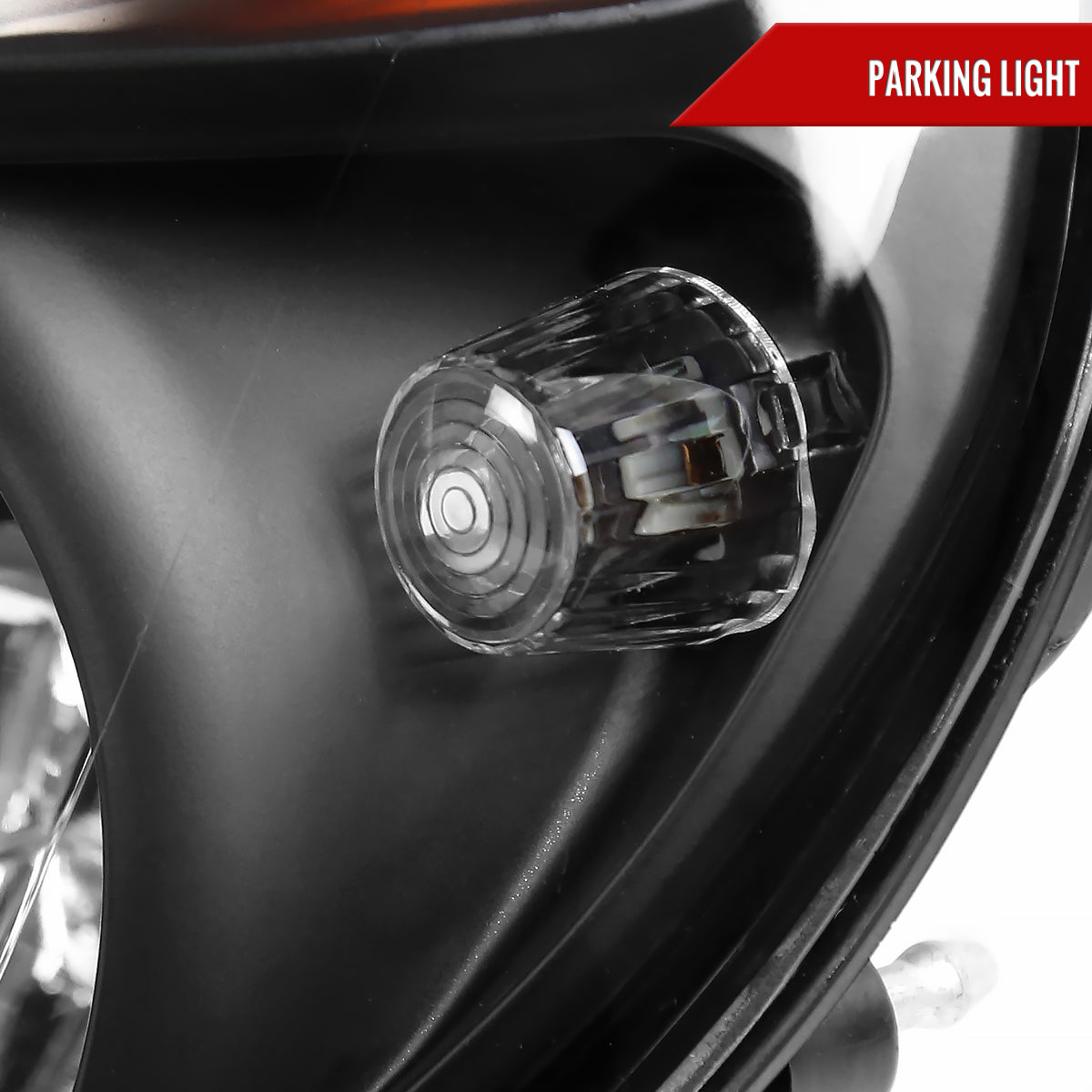 2002-2003 Subaru Impreza OEM Replacement Headlights (Matte Black Housing/Clear Lens)
