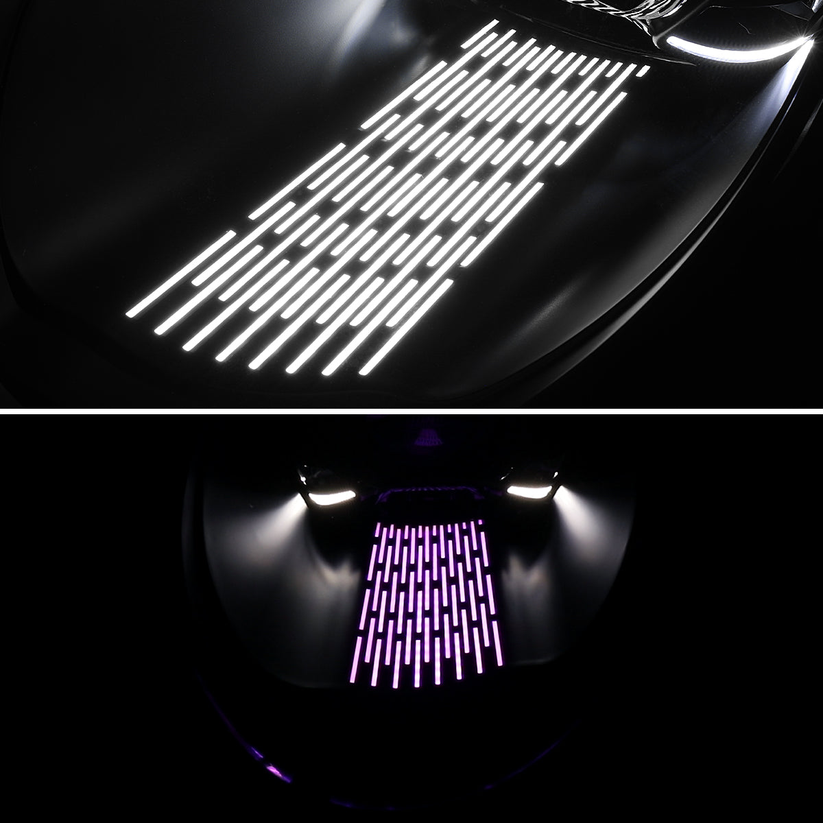 2009-2013 Porsche 911 997.2 LED Projector w/ DRL Headlights (Matte Black Housing / Glossy Black Accents / Clear Lens)
