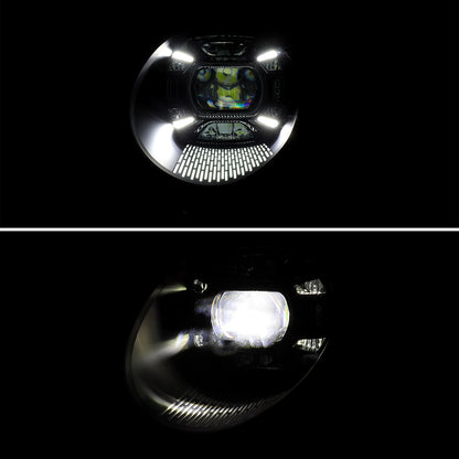 2012-2018 Porsche 911 991 LED Projector w/ DRL Headlights (Matte Black housing / Glossy Black Accents / Clear Lens)